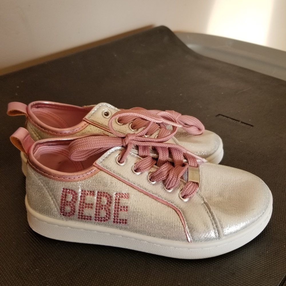 Bebe- Girls Metallic Running Shoes